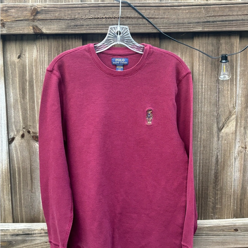 Polo by Ralph Lauren Burgundy Long Sleeve Shirt